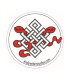 Sticker bouddhiste Noeud sans fin Stickers autocollants bouddhistes AUTO5-b