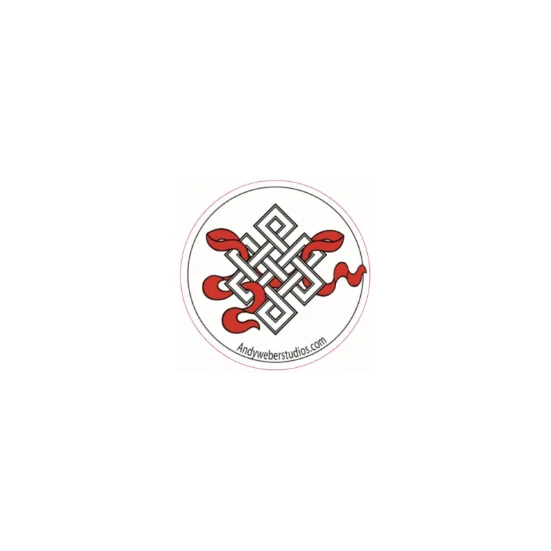 Sticker bouddhiste Noeud sans fin - Stickers autocollants bouddhistes