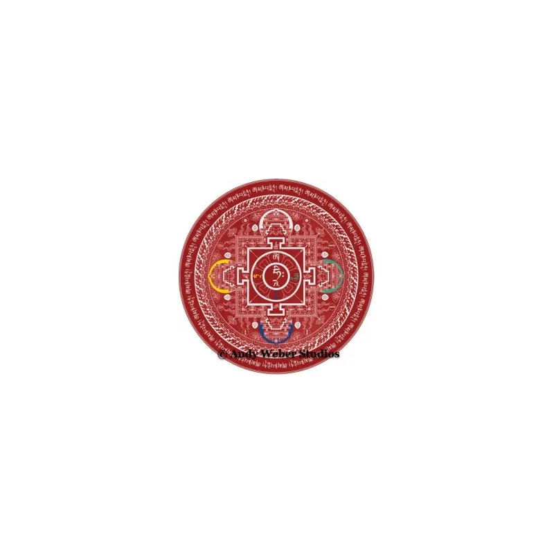 Sticker bouddhiste Mandala de la Compassion - Stickers autocollants bouddhistes