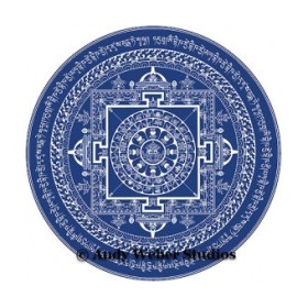 Sticker bouddhiste Mandala du Bouddha de médecine Stickers autocollants bouddhistes AUTO10