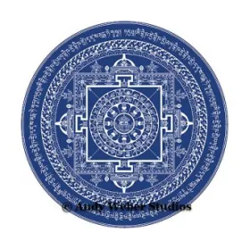 Sticker bouddhiste Mandala du Bouddha de médecine - Stickers autocollants bouddhistes