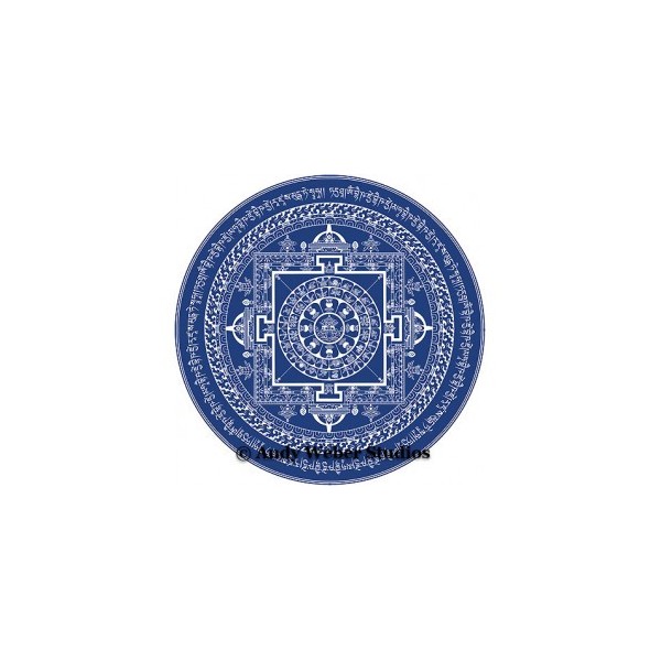 Sticker bouddhiste Mandala du Bouddha de médecine Stickers autocollants bouddhistes AUTO10