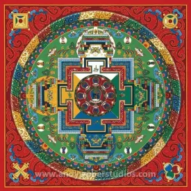 Carte postale bouddhiste Mandala d'Amitabha - Cartes postales bouddhistes