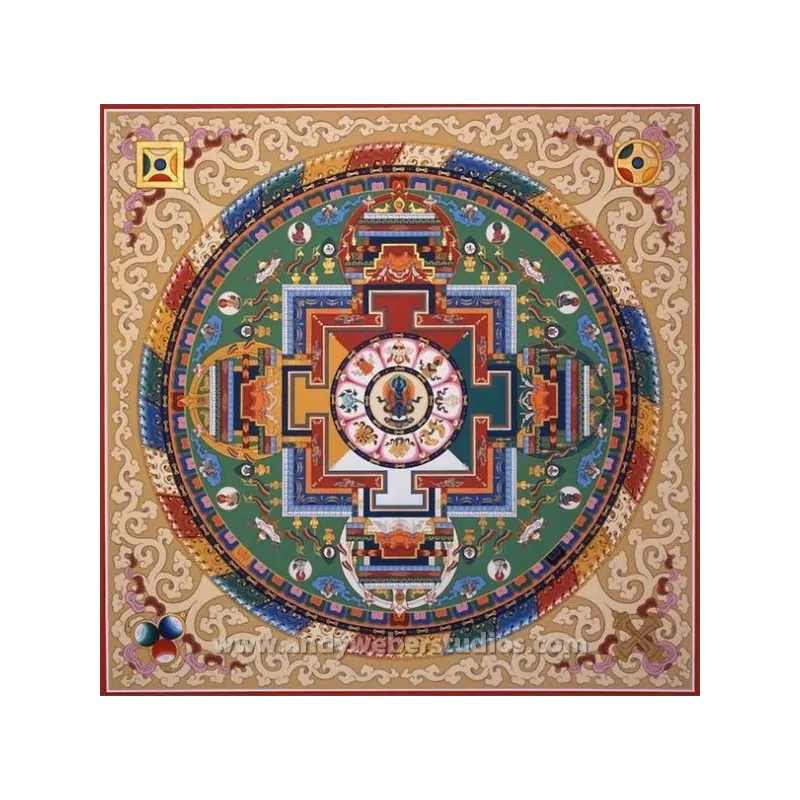 Carte postale bouddhiste Mandala d'Akshobya - Cartes postales bouddhistes
