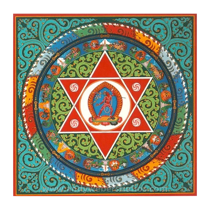 Carte postale bouddhiste Mandala de Vajrayogini - Cartes postales bouddhistes