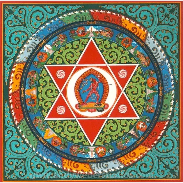 Carte postale bouddhiste Mandala de Vajrayogini - Cartes postales bouddhistes