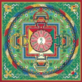 Carte postale bouddhiste Mandala de Tara Cittamani - Cartes postales bouddhistes