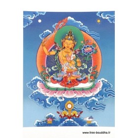 Carte postale bouddhiste MANJUSHRI-ad Cartes postales bouddhistes CPB46-a