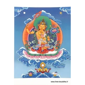 Carte postale bouddhiste Manjushri-ad - Cartes postales bouddhistes