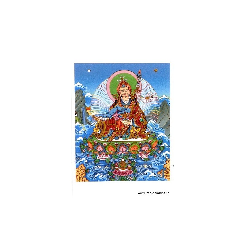 Carte postale bouddhiste GURU RINPOCHE Objets rituels bouddhistes CPB23