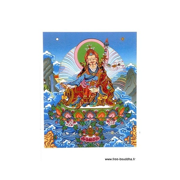Carte postale bouddhiste GURU RINPOCHE-aa Cartes postales bouddhistes CPB23-a