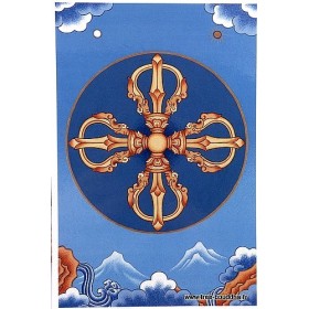 Carte postale bouddhiste Dordjé Vajra Cartes postales bouddhistes CPB1-a