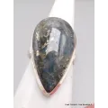 Rare Bague Pyrite sur Cyanite taille 57 - Bijoux en Cyanite