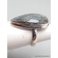 Rare Bague Pyrite sur Cyanite taille 57 - Bijoux en Cyanite