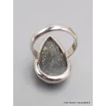Rare Bague Pyrite sur Cyanite taille 57 - Bijoux en Cyanite