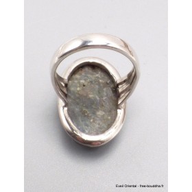 Rare Bague Pyrite sur Cyanite taille 57-eh Bijoux en Cyanite Bleue YM38.1