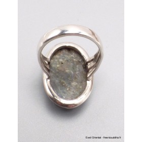 Rare Bague Pyrite sur Cyanite taille 57 Bijoux en Cyanite Bleue YM38.1