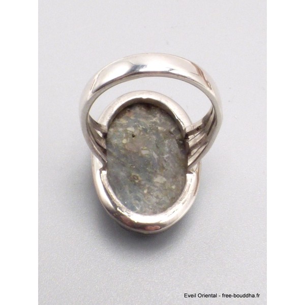 Rare Bague Pyrite sur Cyanite taille 57-eh Bijoux en Cyanite Bleue YM38.1