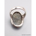 Bague Pyrite sur Cyanite taille 57-eh Bijoux en Cyanite Bleue YM38.1