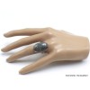 Rare Bague Pyrite sur Cyanite taille 57-eh Bijoux en Cyanite Bleue YM38.1