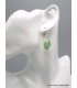 Boucles d'oreilles Chrysoprase citron ovales Bijoux en Chrysoprase YM52.1