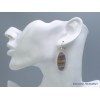 Boucles d'oreilles pendantes Fluorite arc-en-ciel Bijoux en Fluorite Arc-en-ciel YM55