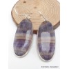Boucles d'oreilles longues Fluorite arc-en-ciel Bijoux en Fluorite Arc-en-ciel YM55.1