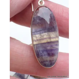 Boucles d'oreilles longues Fluorite arc-en-ciel - Boucles d'oreilles en pierres naturelles