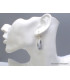 Boucles d'oreilles en Merlinite opale dendritique Boucles d'oreilles en pierres YM46.7