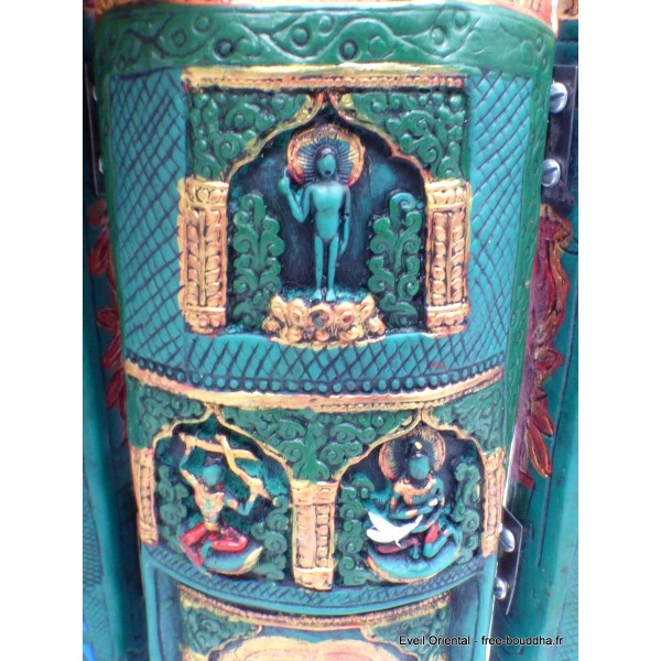 Temple pour autel bouddhiste peint à la main 20 cm Statuettes Bouddhistes TRYP5