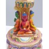 Stupa tibétain 23 cm peint à la main Statuettes Bouddhistes STUP5