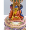 Stupa tibétain 23 cm peint à la main Statuettes Bouddhistes STUP5