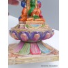 Stupa tibétain 23 cm peint à la main Statuettes Bouddhistes STUP5