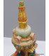 Stupa tibétain 23 cm peint à la main Statuettes Bouddhistes STUP5