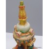 Stupa tibétain 23 cm peint à la main Statuettes Bouddhistes STUP5