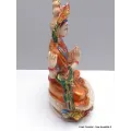 Statuette bouddhiste Chenrezi 15 cm peinte à la main - Statuettes bouddhistes tibétaines artisanales