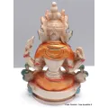 Statuette bouddhiste Chenrezi 15 cm peinte à la main - Statuettes bouddhistes tibétaines artisanales