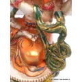 Statuette bouddhiste Chenrezi 15 cm peinte à la main - Statuettes bouddhistes tibétaines artisanales