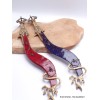 Epée de Manjushri courbe corail ou lapis lazuli Objets rituels bouddhistes MJ3
