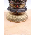 Moulin à prières tibétain de table 17 cm - Moulins à Prières tibétains