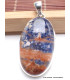 Bijou Sodalite Orange pendentif oval Pendentifs pierres naturelles LAM3.4