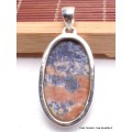 Bijou Sodalite Orange pendentif oval Pendentifs pierres naturelles LAM3.4