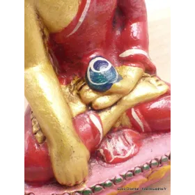 Statuette tibétaine bouddhiste en Terre cuite Bouddha Sakyamouni 10 cm - Statuettes bouddhistes tibétaines artisanales