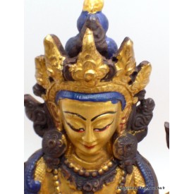Statuette Chenrezi marron et or 15 cm Statuettes Bouddhistes STACH2