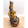 Statuette Chenrezi marron et or 15 cm Statuettes Bouddhistes STACH2