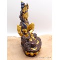 Statuette Chenrezi marron et or 15 cm Statuettes Bouddhistes STACH2
