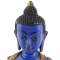 Bouddha de Médecine statuette peinte à la main 20 cm Statuettes Bouddhistes BLUEB1-a