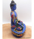 Bouddha de Médecine statuette peinte à la main 20 cm Statuettes Bouddhistes BLUEB1-a