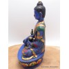 Bouddha de Médecine statuette peinte à la main 20 cm Statuettes Bouddhistes BLUEB1-a