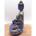 Bouddha de Médecine statuette peinte à la main 20 cm Statuettes Bouddhistes BLUEB1-a